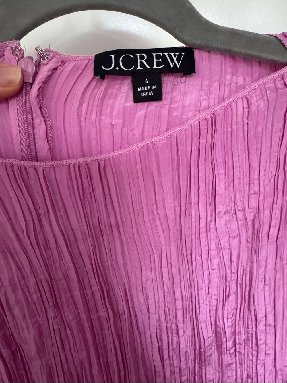 J Crew Sleeveless Pink/lilac Sheath Midi Dress